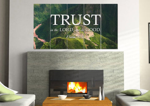 Psalm 37:3 Canvas Wall Art Print