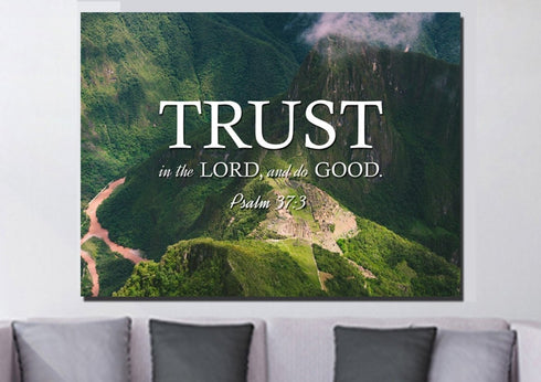 Psalm 37:3 Canvas Wall Art Print