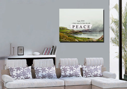 Psalm 37:37 Canvas Wall Art Print