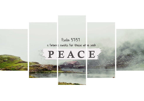 Psalm 37:37 Canvas Wall Art Print