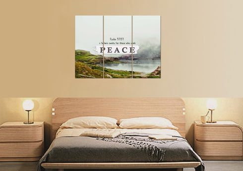 Psalm 37:37 Canvas Wall Art Print