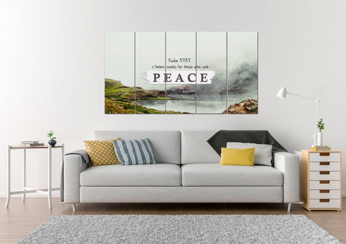 Psalm 37:37 Canvas Wall Art Print