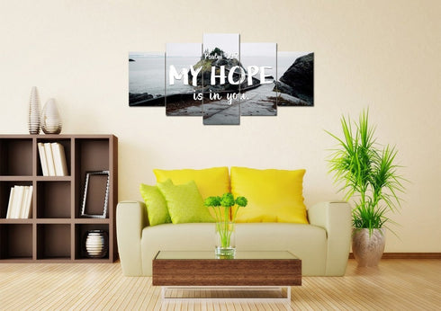 Psalm 39:7 My Hope is in You Lord Canvas Wall Art Print