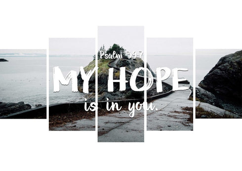 Psalm 39:7 My Hope is in You Lord Canvas Wall Art Print
