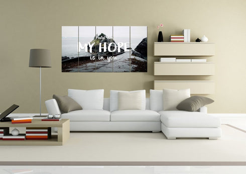 Psalm 39:7 My Hope is in You Lord Canvas Wall Art Print
