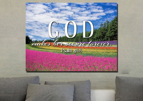 Psalm 48:8 Canvas Wall Art Print