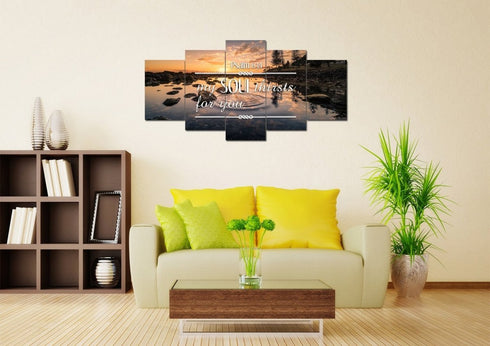 Psalm 63:1 My Soul Thirsts for you Canvas Wall Art Print