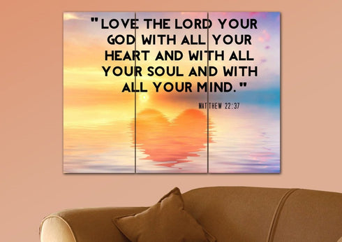 Reflections #6 Love the Lord your God Wall Art