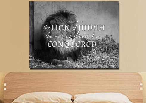 Revelation 5:5 Canvas Wall Art Print - Christian Walls