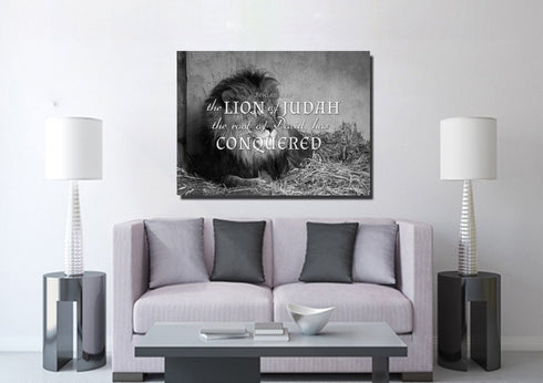 Revelation 5:5 Canvas Wall Art Print - Christian Walls