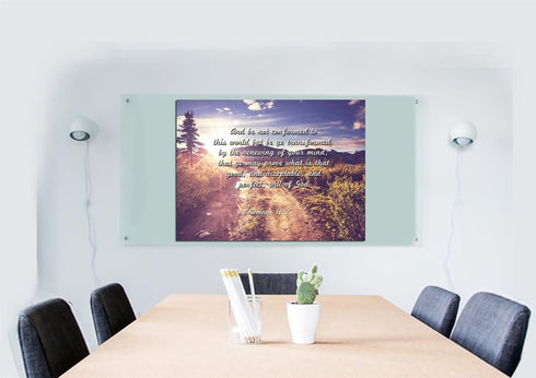 Romans 12:2 #1 KJV Do not conform to the World Bible Verse Wall Art Canvas