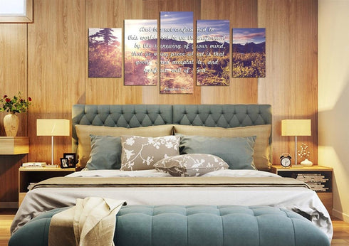 Romans 12:2 #1 KJV Do not conform to the World Bible Verse Wall Art Canvas