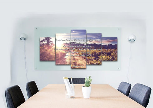 Romans 12:2 #1 NIV Do not conform to the pattern Bible Verse Wall Art Canvas