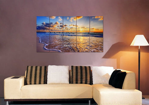 Romans 12:2 #10 NIV Do not conform to the pattern Bible Verse Wall Art Canvas