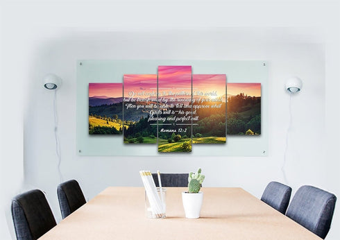 Romans 12:2 #3 NIV Do not conform to the pattern Bible Verse Wall Art Canvas