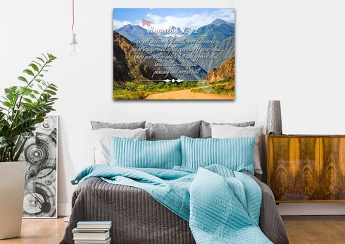 Romans 12:2 #9 NIV Do not conform to the pattern Bible Verse Wall Art Canvas
