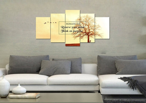 Romans 12:2 Canvas Wall Art Print