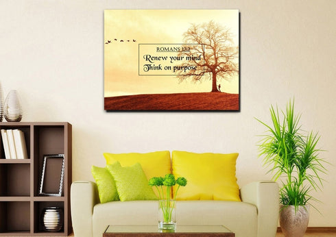 Romans 12:2 Canvas Wall Art Print