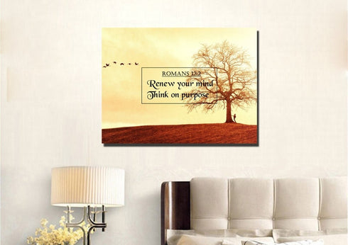 Romans 12:2 Canvas Wall Art Print