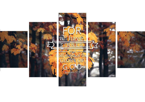 Romans 3:23 For all Have Sinned Canvas Wall Art Print