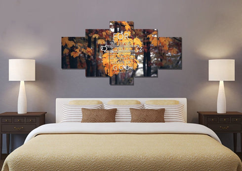 Romans 3:23 For all Have Sinned Canvas Wall Art Print