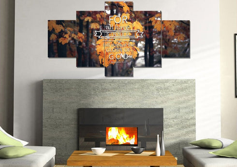 Romans 3:23 For all Have Sinned Canvas Wall Art Print