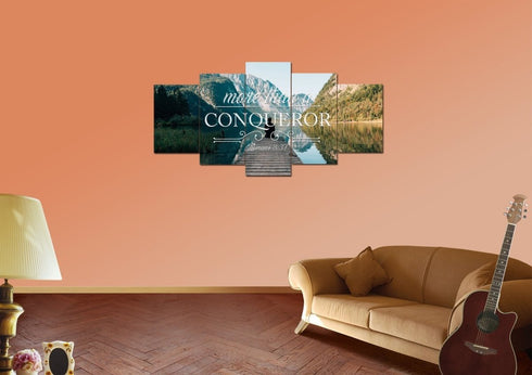 Romans 8:37 Canvas Wall Art Print - Christian Walls