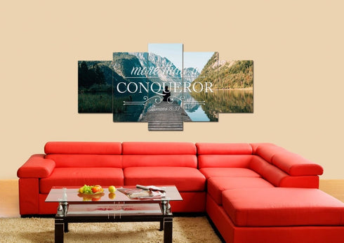 Romans 8:37 Canvas Wall Art Print - Christian Walls