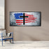 Rugged Look #11 American Flag Patriotic Wall Art
