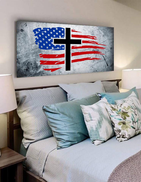 Rugged Look #11 American Flag Patriotic Wall Art
