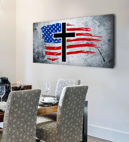 Rugged Look #11 American Flag Patriotic Wall Art