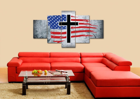 Rugged Look #11 American Flag Patriotic Wall Art