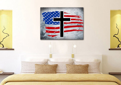 Rugged Look #11 American Flag Patriotic Wall Art