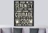 Serenity Prayer #5 'God Grant Me Serenity' Framed Canvas Print