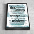 Serenity Prayer #6 'God Grant Me Serenity' Framed Canvas Print