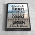 Serenity Prayer #8 'God Grant Me Serenity' Framed Canvas Print
