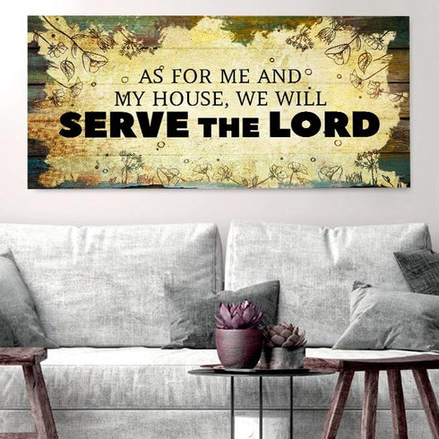 Serve the Lord - Christian Signs for Home