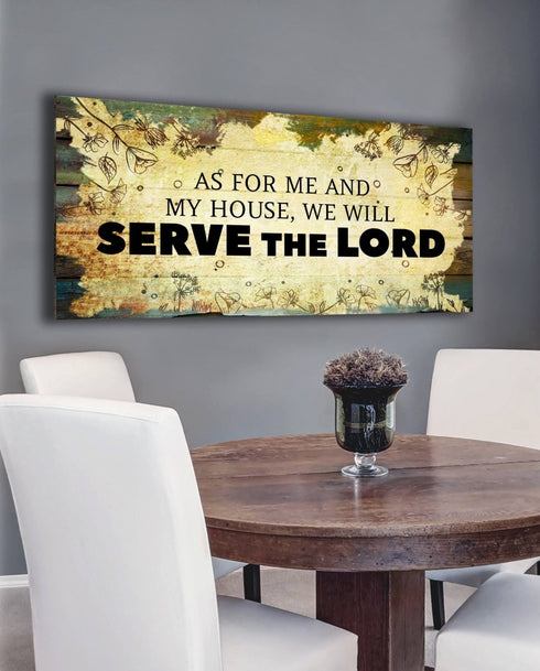 Serve the Lord - Christian Signs for Home