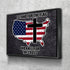 Stand for the Cross, Kneel for the Flag #12 American Flag Patriotic Wall Art
