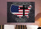 Stand for the Cross, Kneel for the Flag #12 American Flag Patriotic Wall Art
