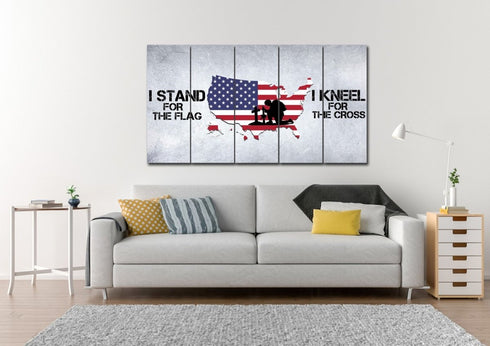 Stand for the Flag #3 American Flag Patriotic Wall Art