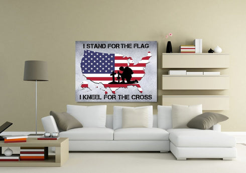 Stand for the Flag #3 American Flag Patriotic Wall Art