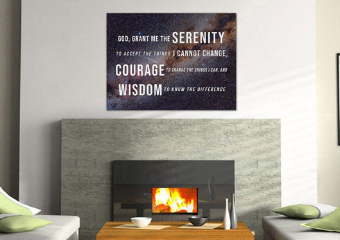 Starry Skies #11 & Serenity Prayer Wall Art