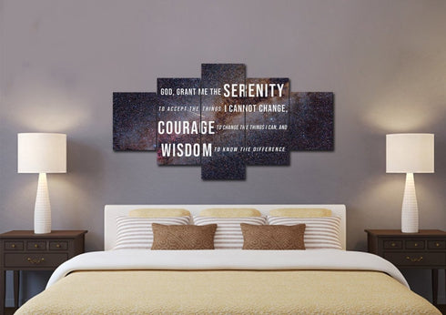 Starry Skies #11 & Serenity Prayer Wall Art