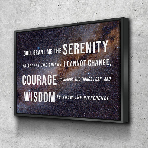 Starry Skies #11 & Serenity Prayer Wall Art