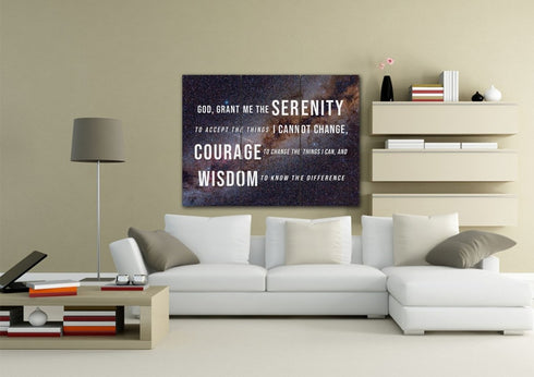 Starry Skies #11 & Serenity Prayer Wall Art