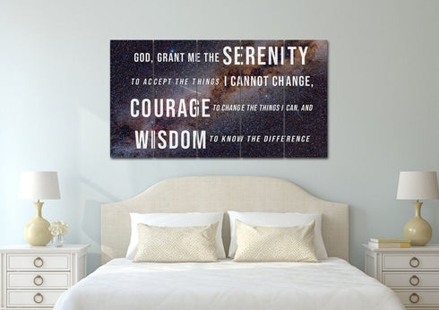 Starry Skies #11 & Serenity Prayer Wall Art
