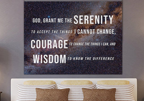 Starry Skies #11 & Serenity Prayer Wall Art