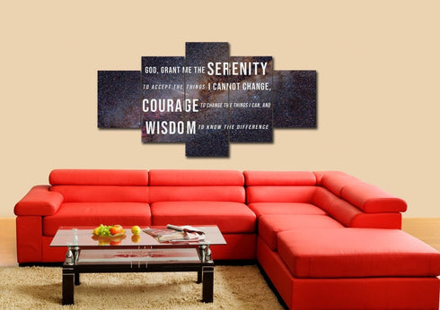 Starry Skies #11 & Serenity Prayer Wall Art