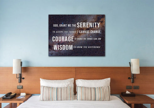 Starry Skies #11 & Serenity Prayer Wall Art